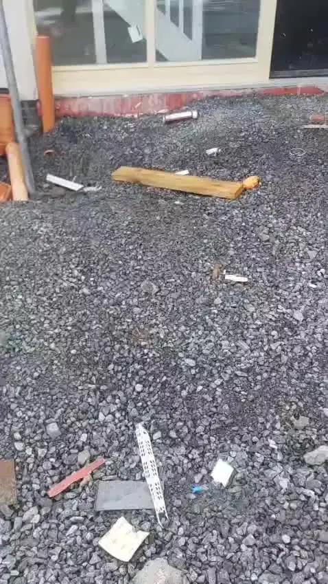 Groundwork on the 19-unit housing development